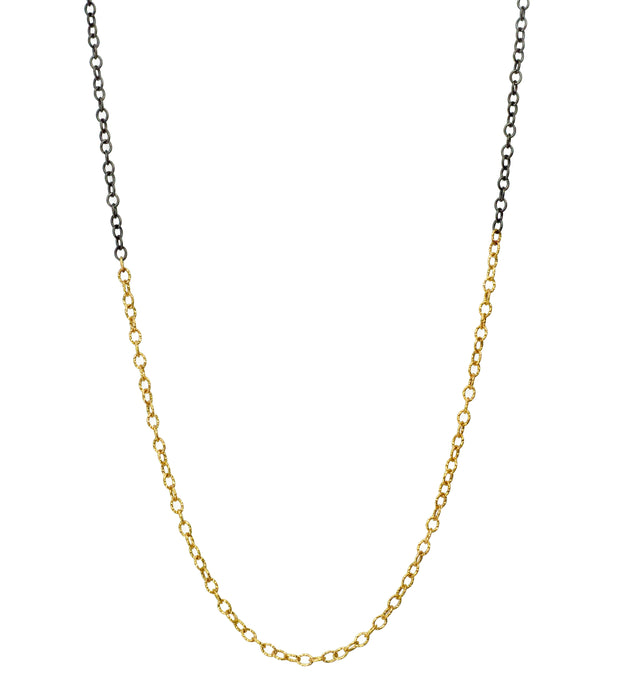 Alex Two-Tone Chain in Yellow Gold