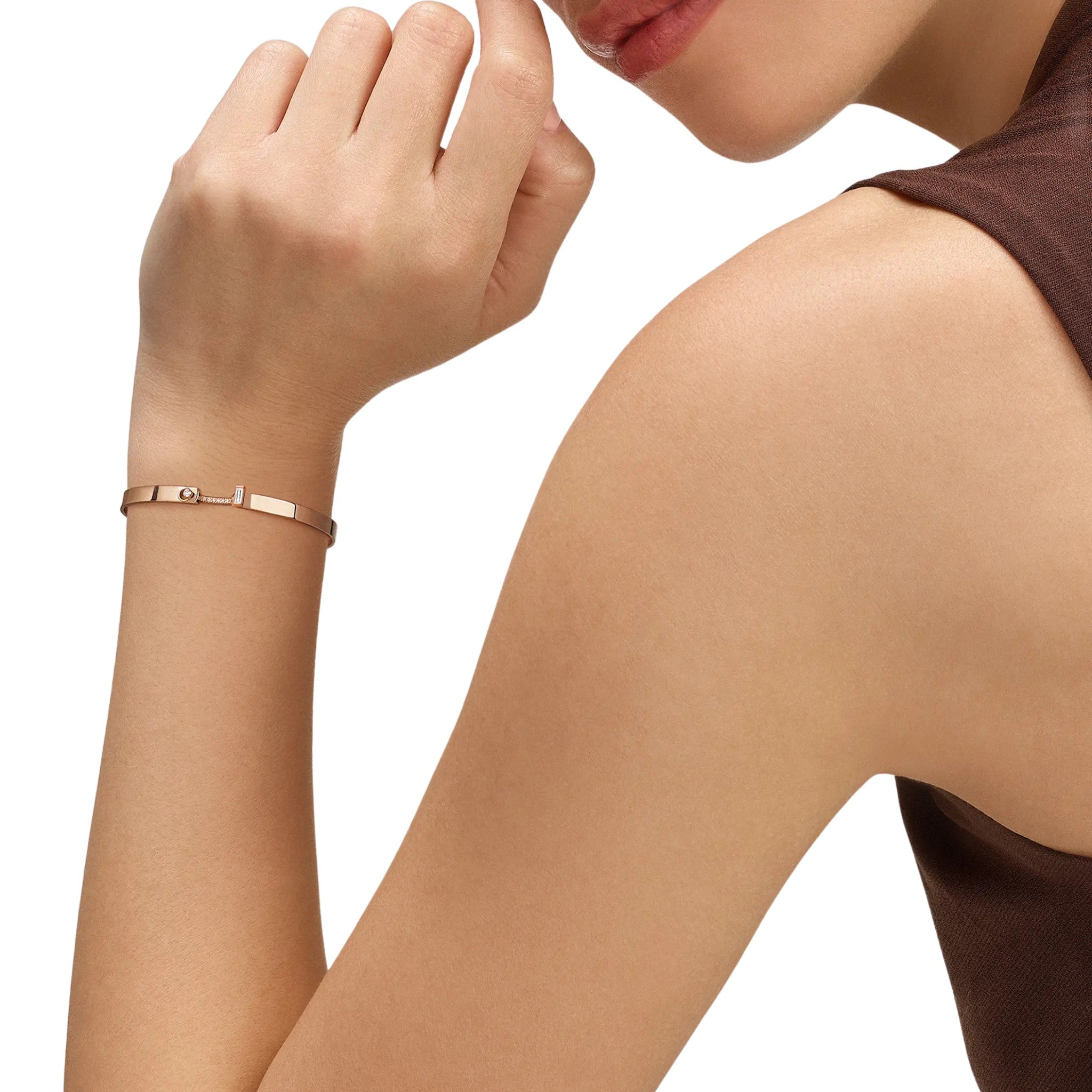 Dinner Date Mood Bangle in Rose Gold