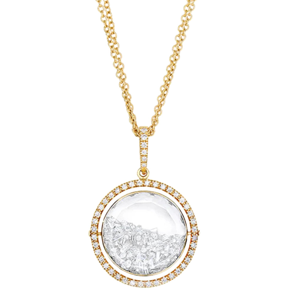 Halo 20 Necklace in Yellow Gold