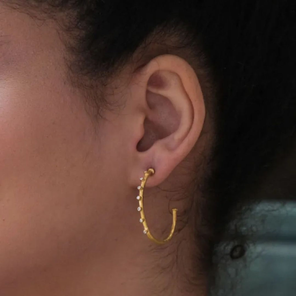 Dima Hoops in Yellow Gold