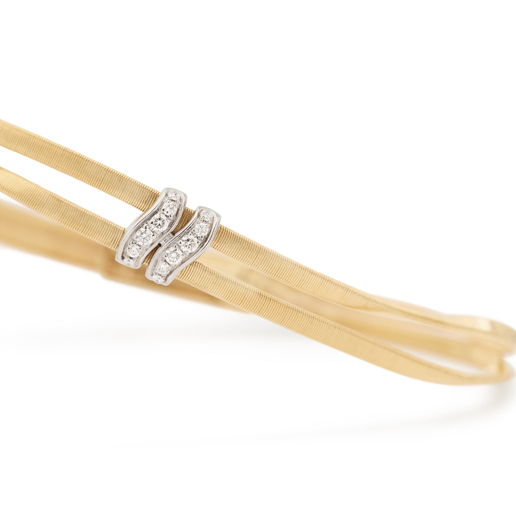 Marrakech Diamond Bracelet in Yellow Gold and White Gold