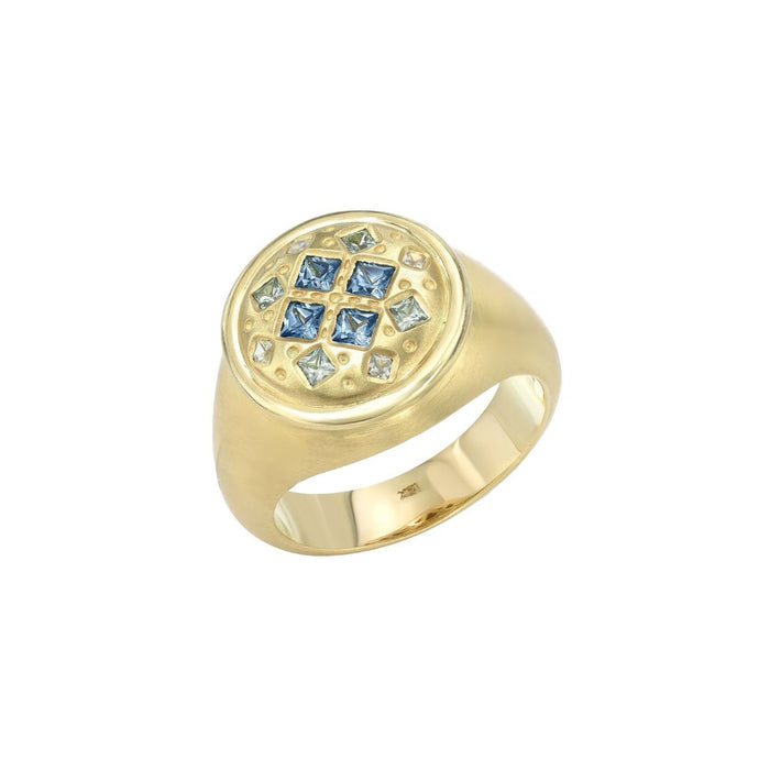 Lagoon Pinky Ring in Yellow Gold