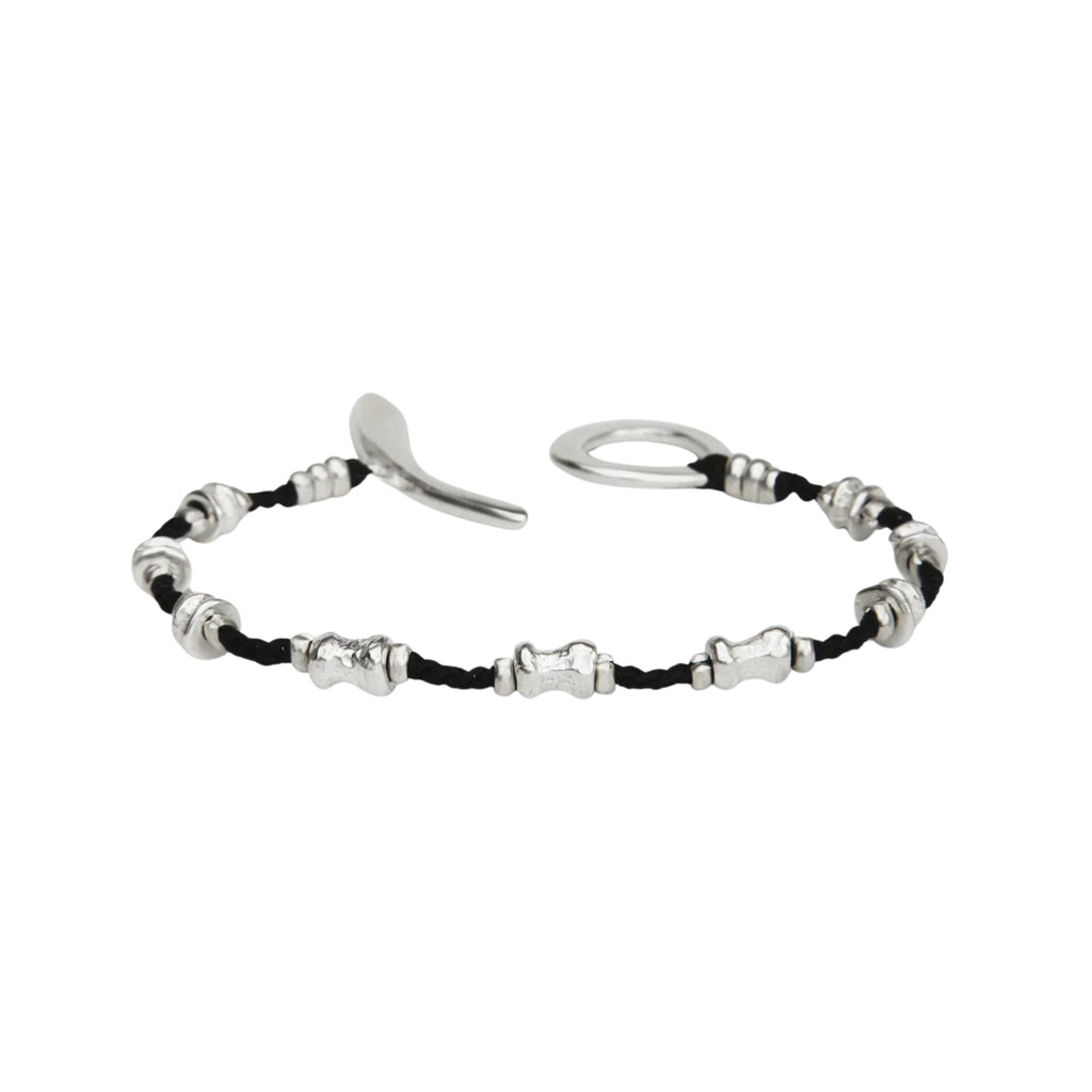 Buddha Beads Bracelet in Sterling Silver