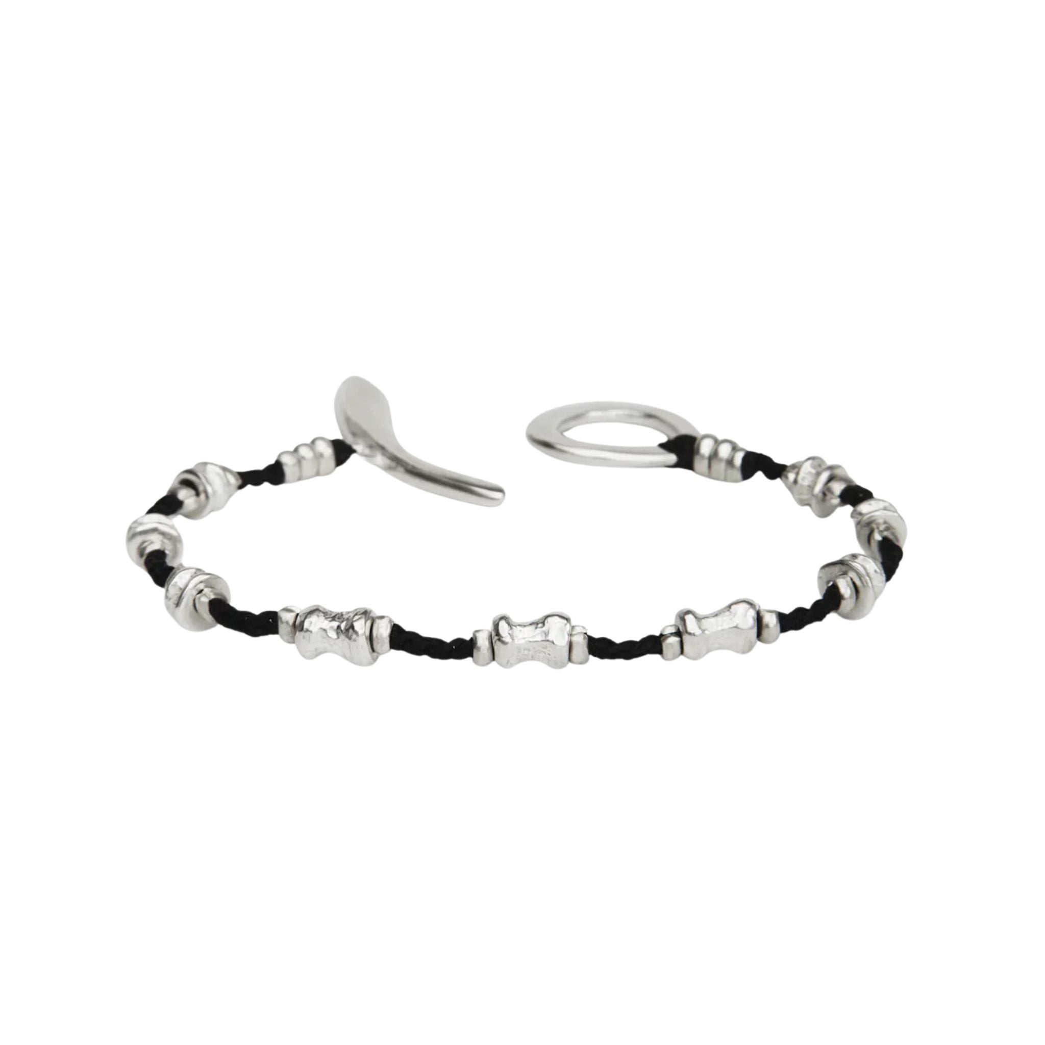 Buddha Beads Bracelet in Sterling Silver