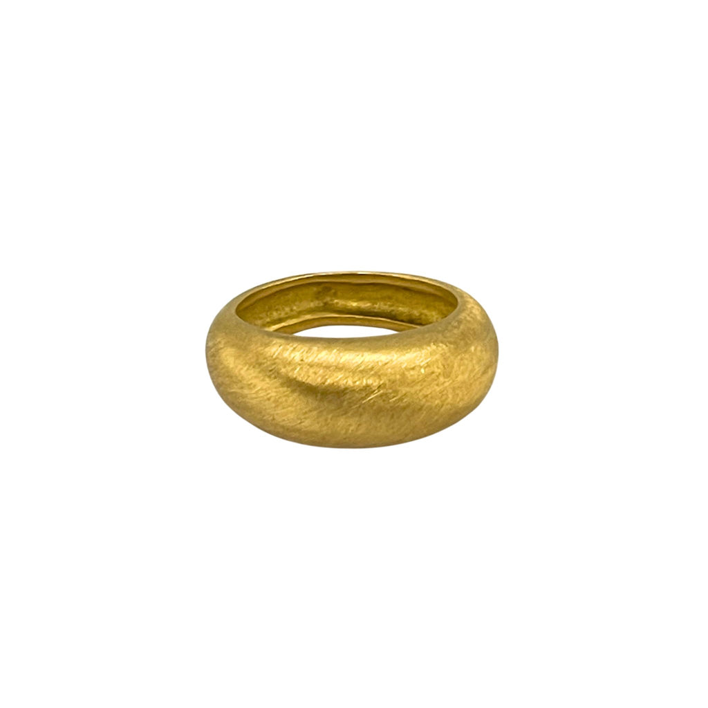 Shamu Dome Ring in Yellow Gold