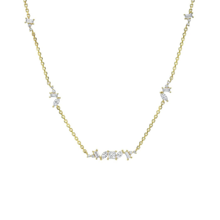 Luxe Chaos Necklace in Yellow Gold