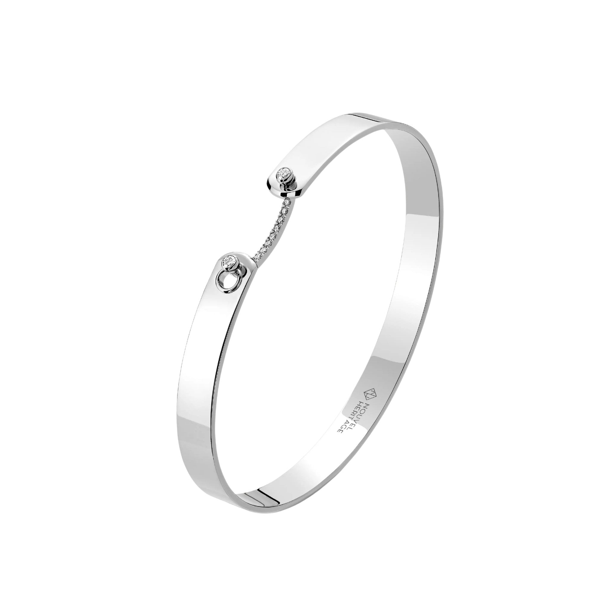 Business Meeting GM Mood Bangle in White Gold