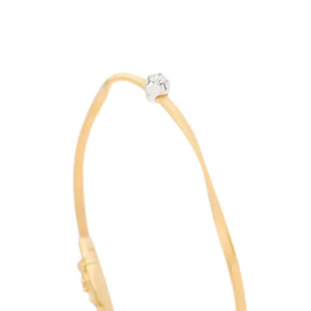 Marrakech Coil Diamond Bangle in Yellow Gold