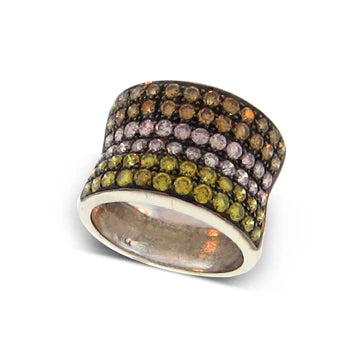 Ombre Multi-Color Wide Ring