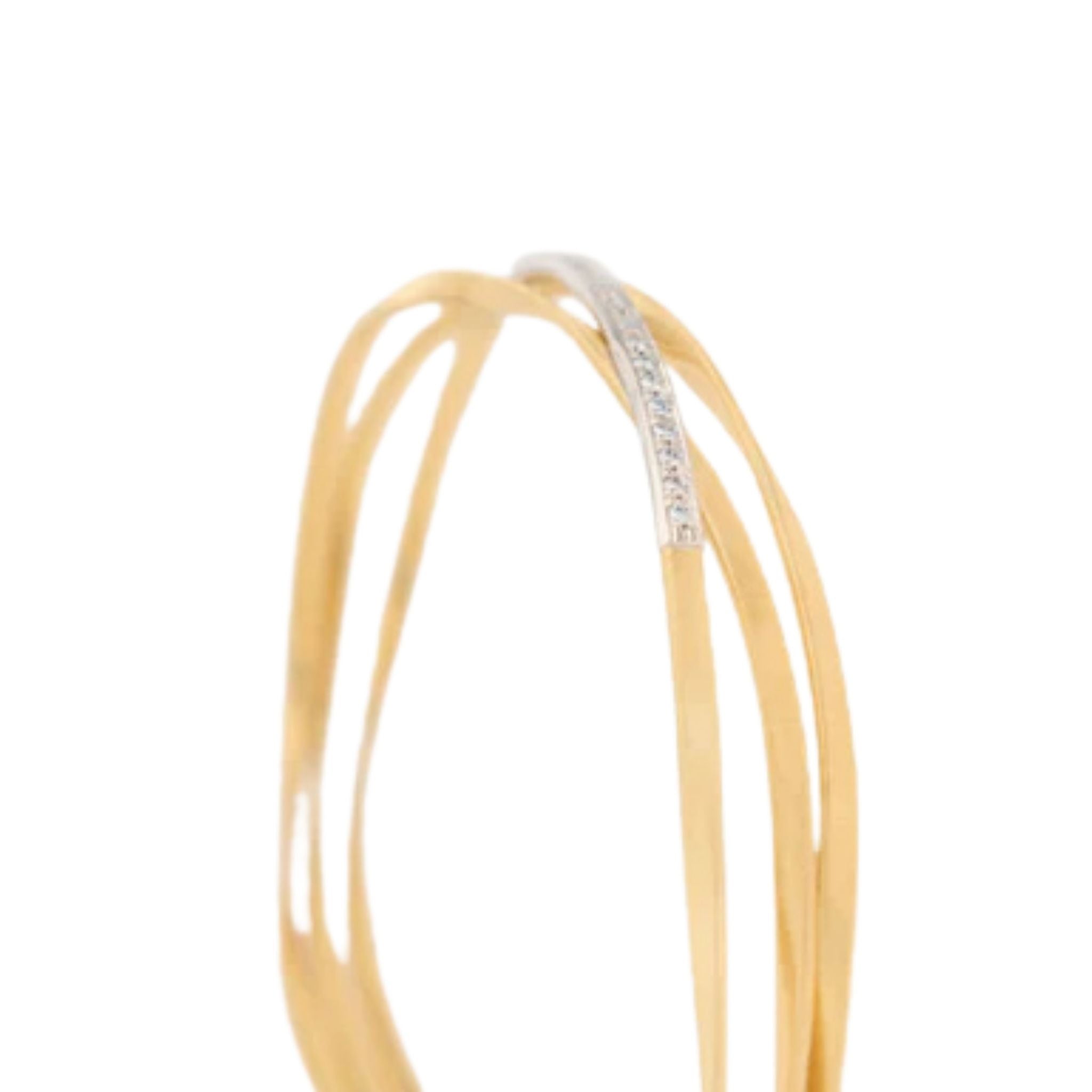 Marrakech 3-Strand Diamond Bar Bracelet in Yellow Gold