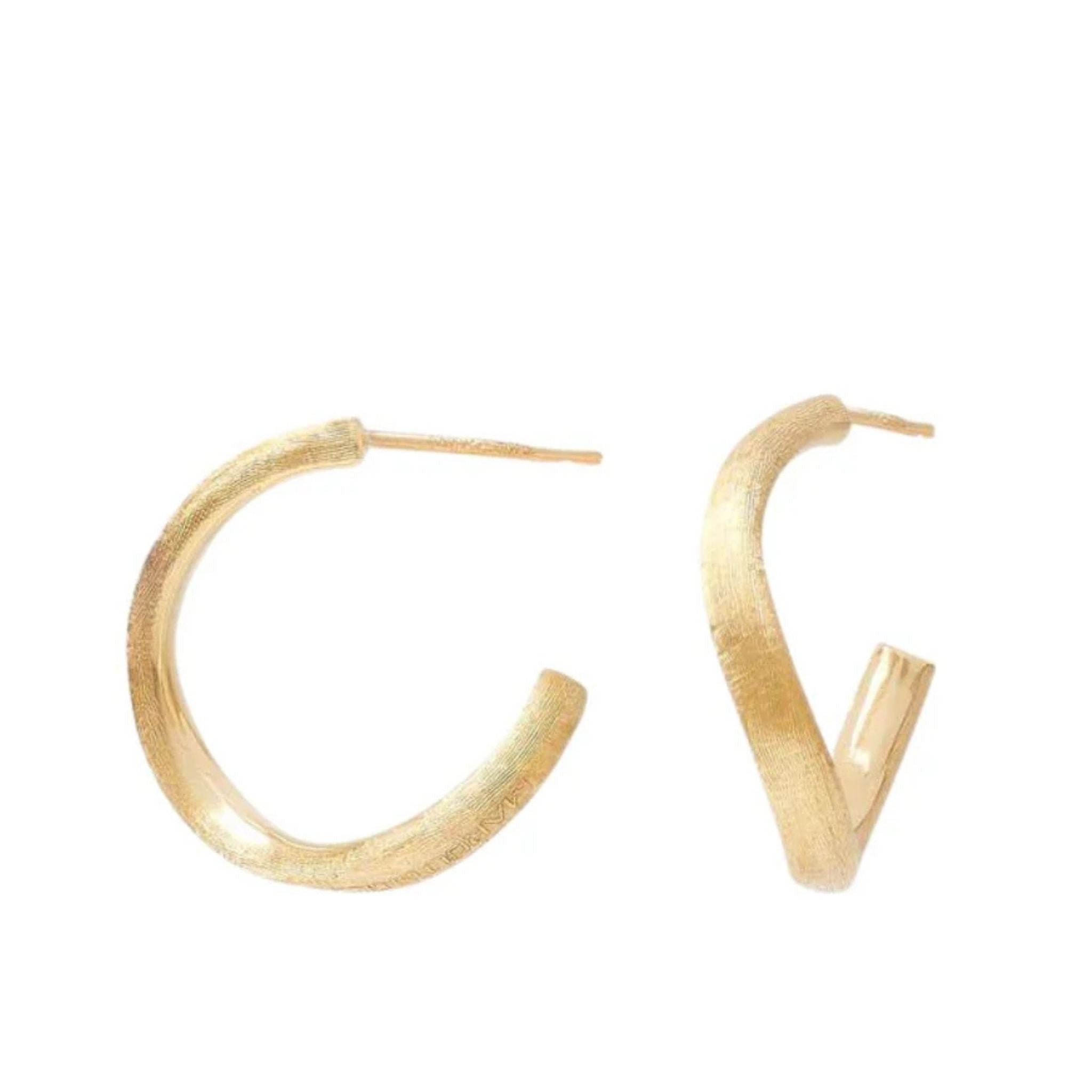 Jaipur Hoop Earrings in Yellow Gold