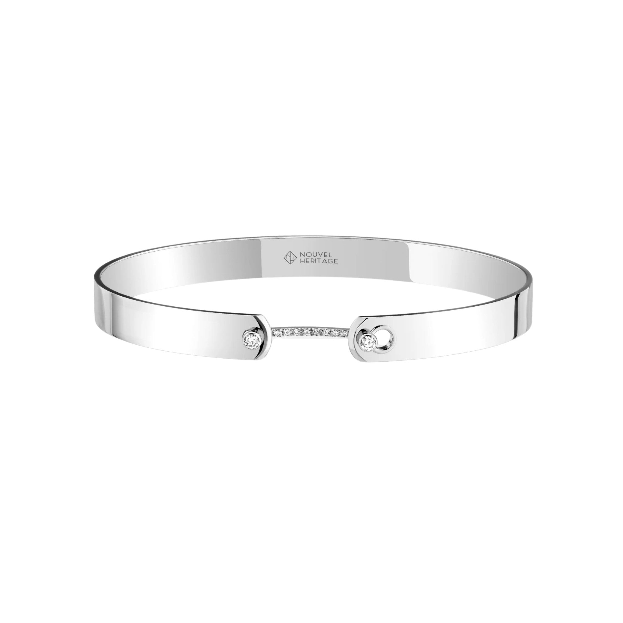 Business Meeting GM Mood Bangle in White Gold
