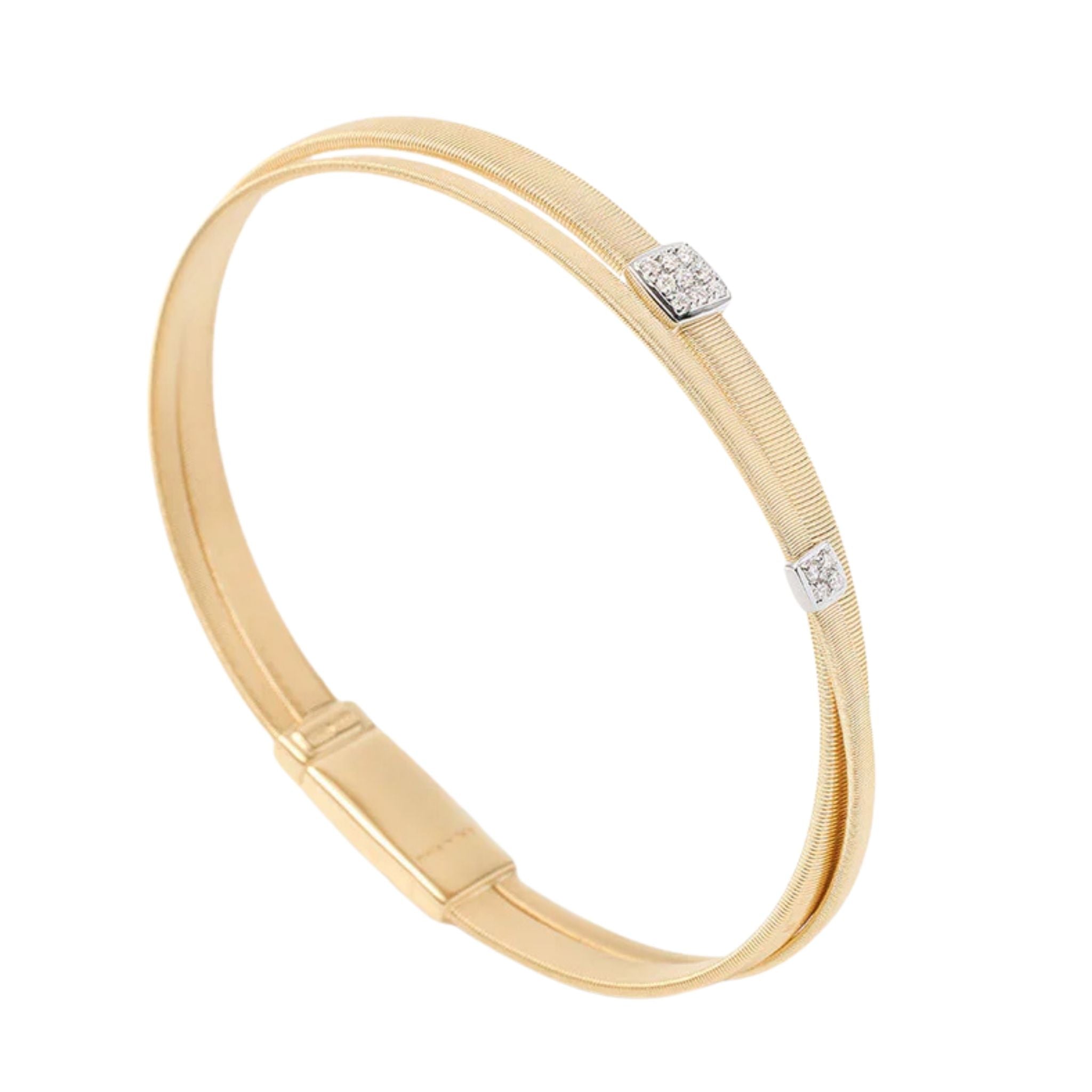 Masai Two Strand Crossover Diamond Bracelet