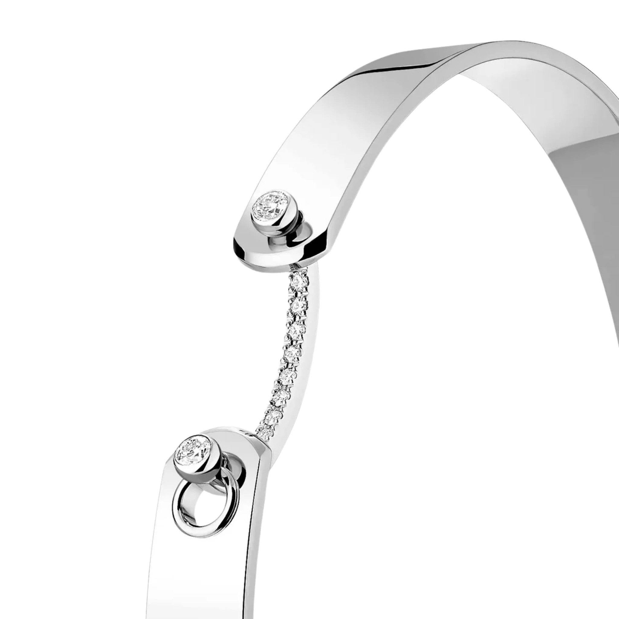 Business Meeting GM Mood Bangle in White Gold