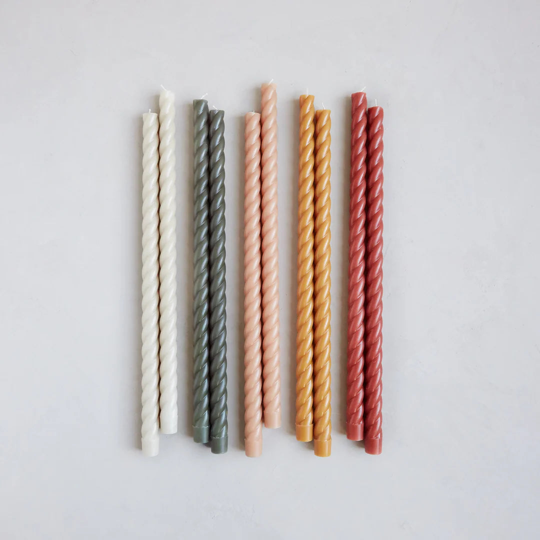 Fancy 18" Taper Candles in Miel