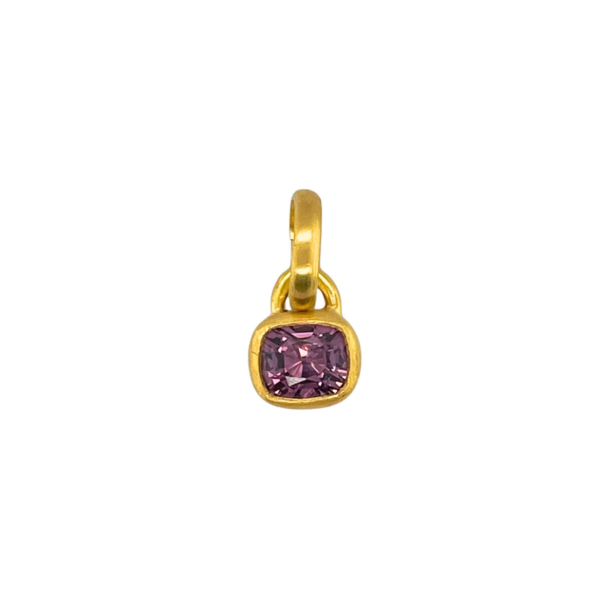 Cutie Lavender Spinel Pendant in Yellow Gold