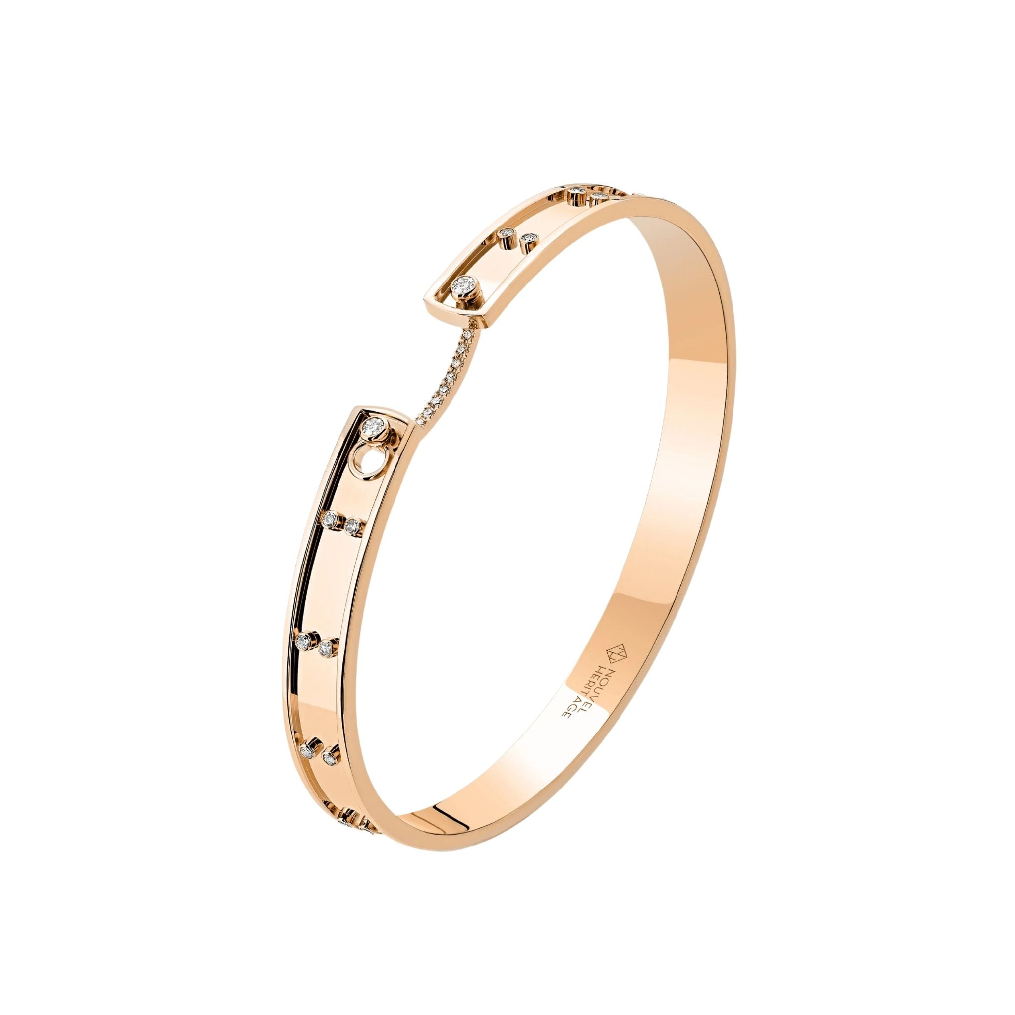 Picnic in Paris Mood Bangle in Rose Gold