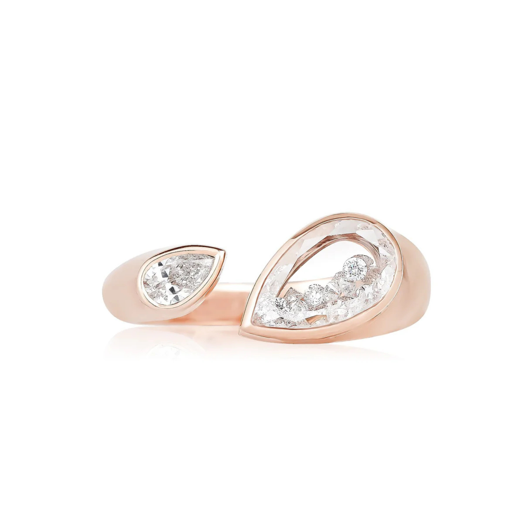 Plural Open Ring in Rose Gold