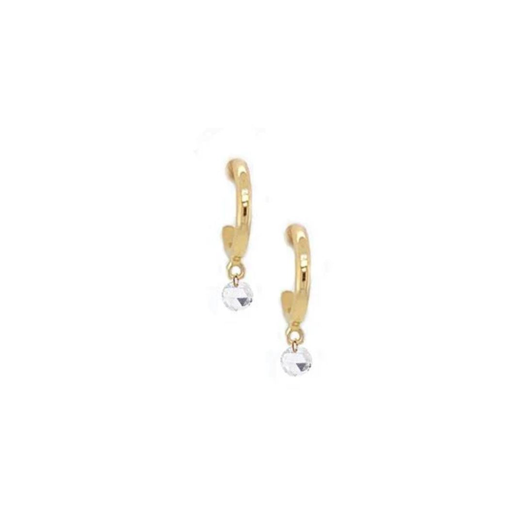 Cien Huggies in Yellow Gold