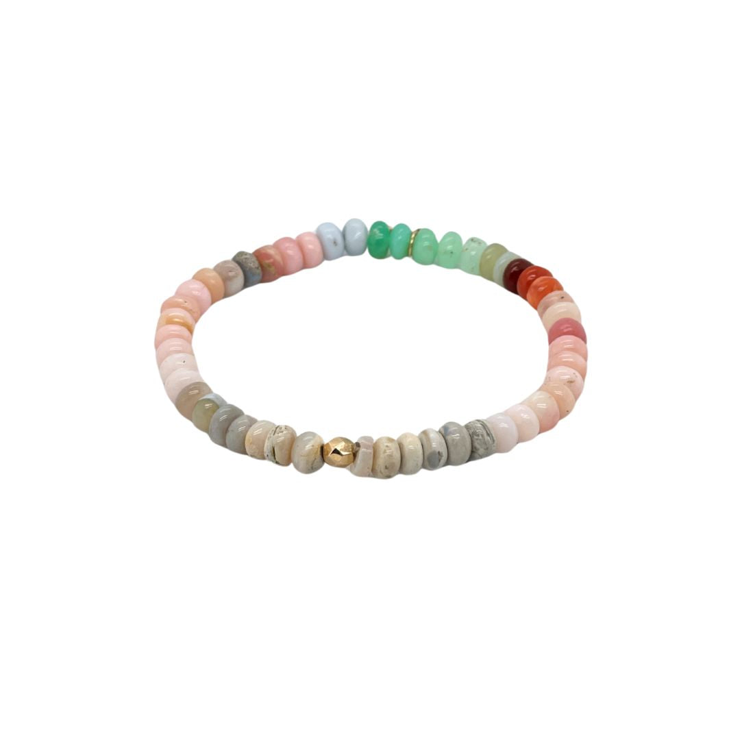 Bohème Multi-Color Opal Rondelle Bracelet