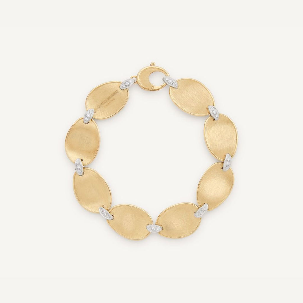 Lunaria Diamond Bracelet in Yellow Gold