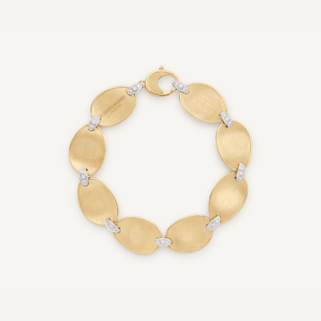 Lunaria Diamond Bracelet in Yellow Gold