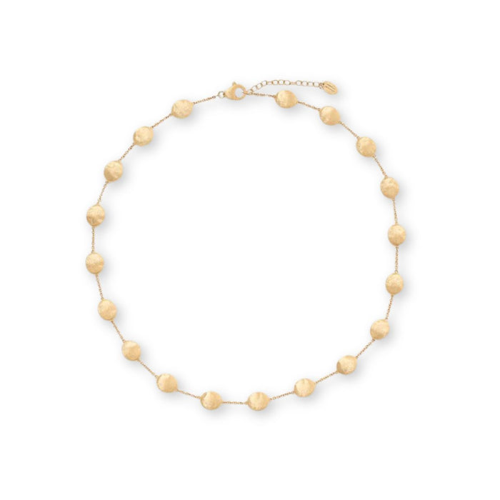 Siviglia Large Bean Necklace in Yellow Gold
