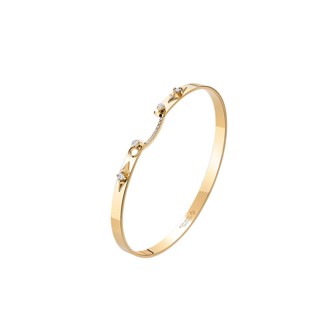 Reverie Mood Bangle in Yellow Gold