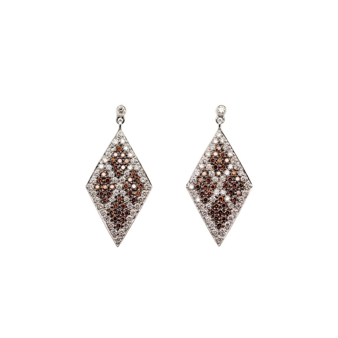 Argyle Burnt Orange Diamond Earrings
