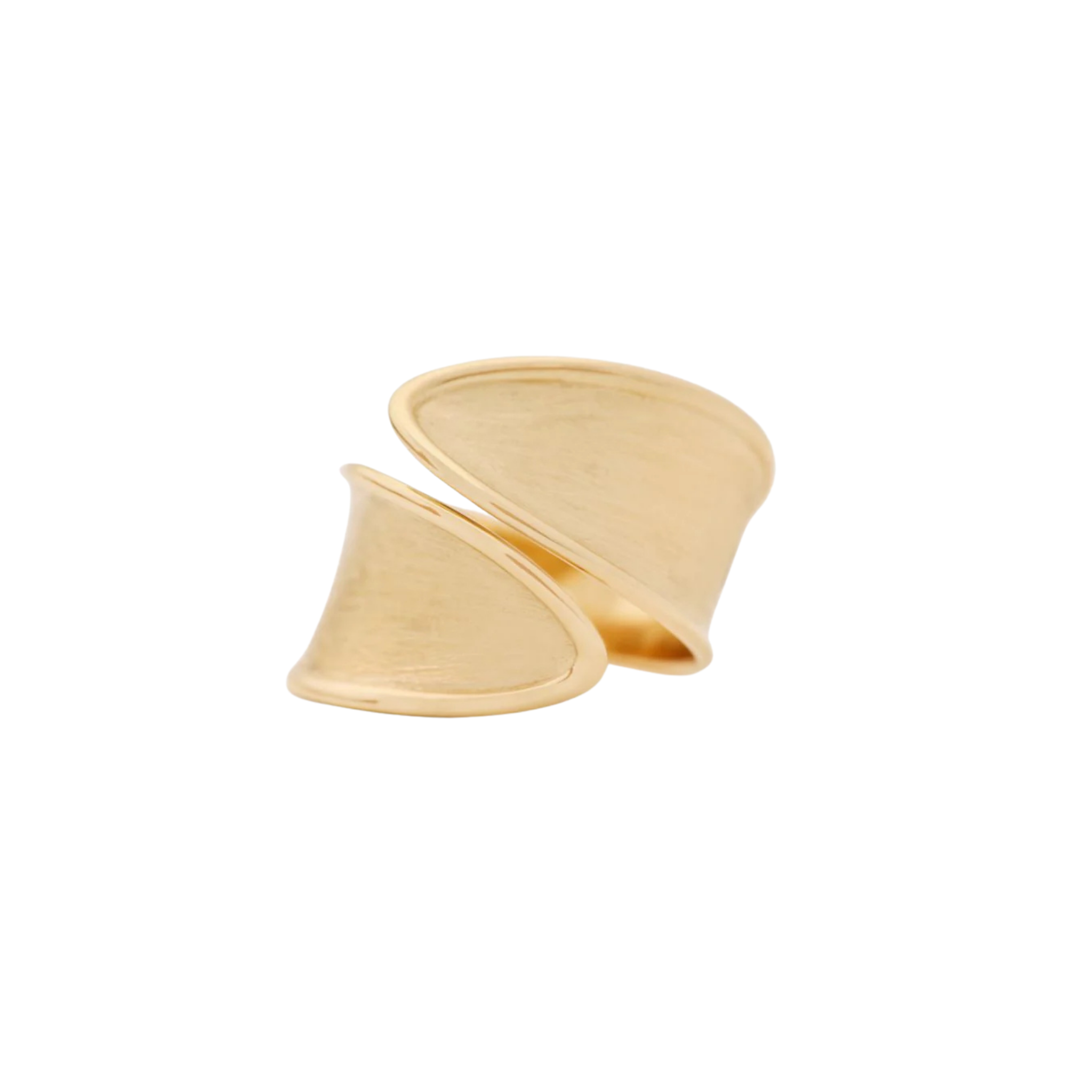 Lunaria Twist Ring in Yellow Gold