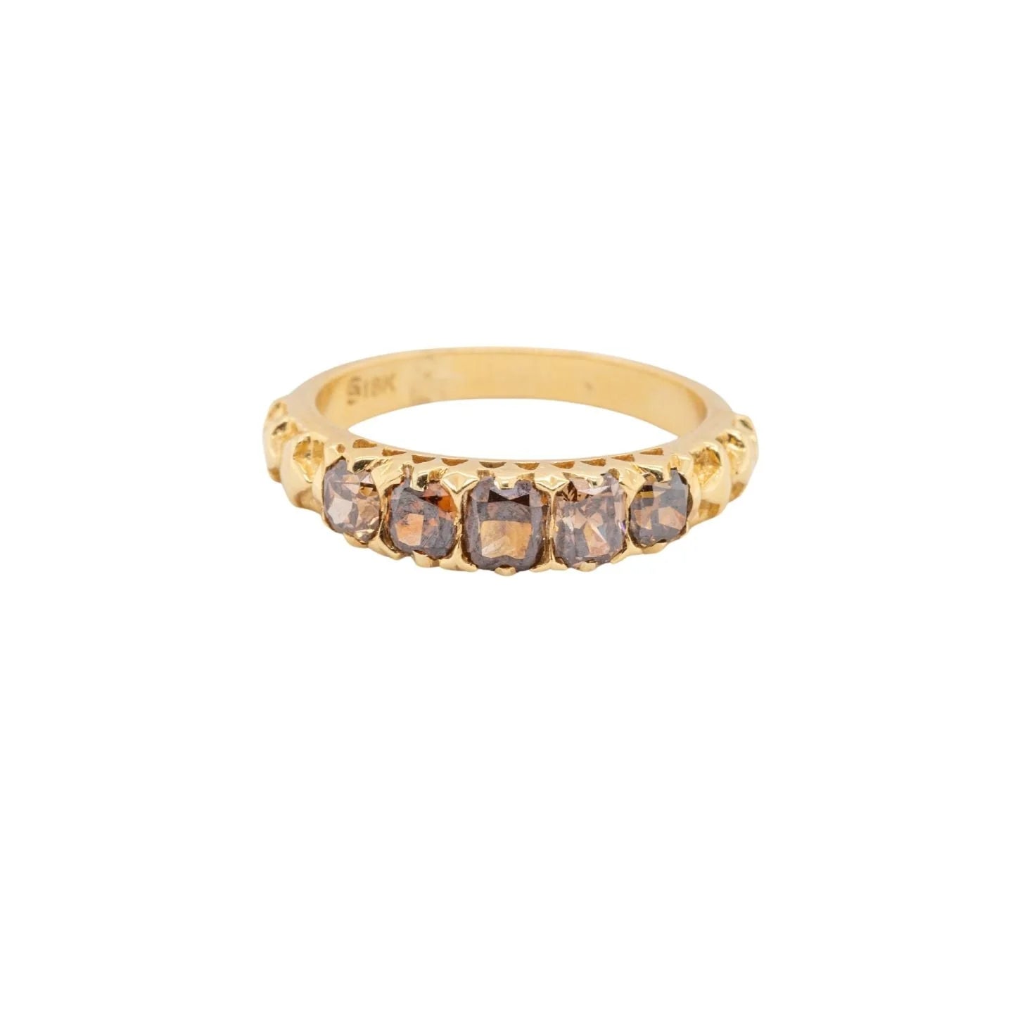 Maria Cognac Old Mine Diamond Ring