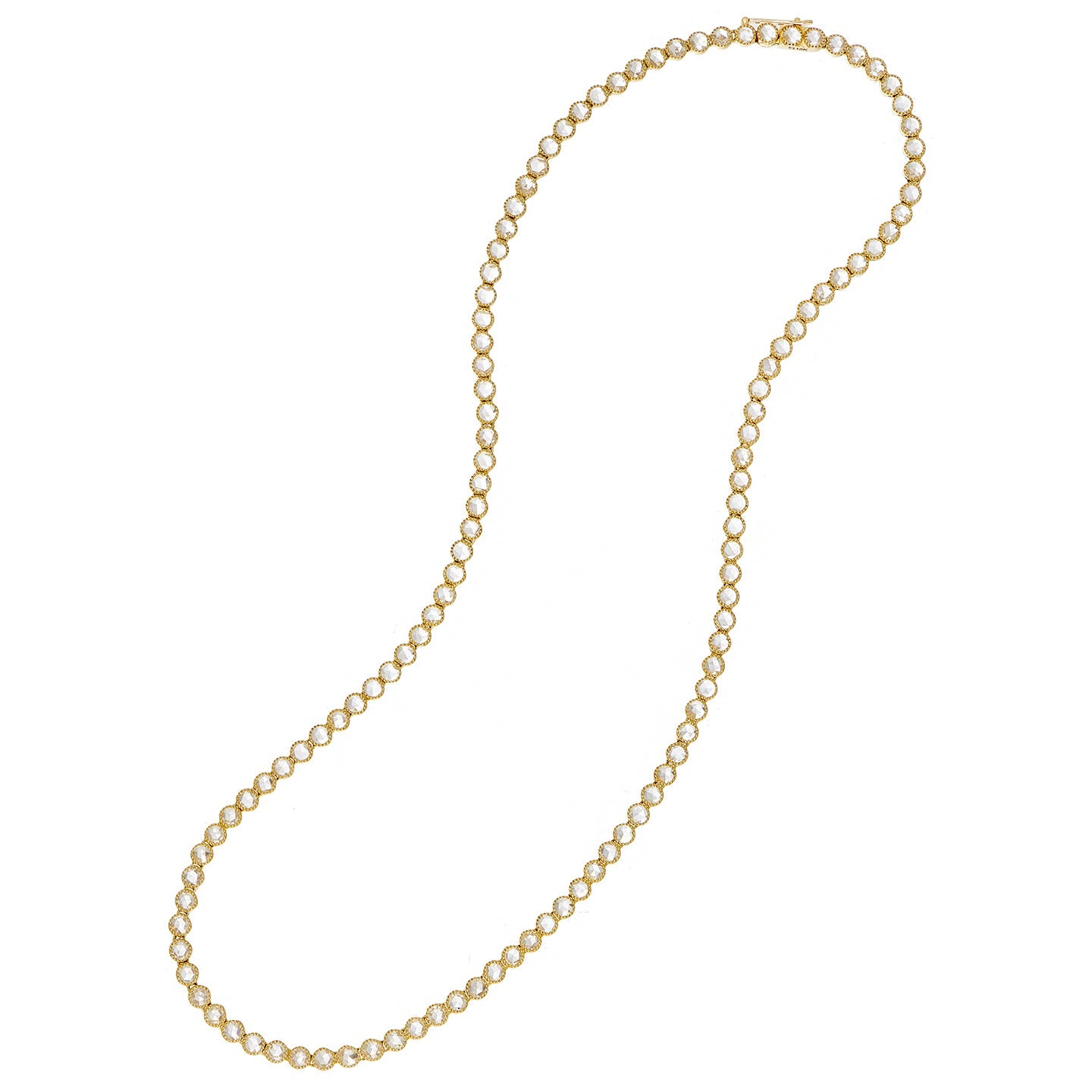 Grace White Diamond Tennis Necklace