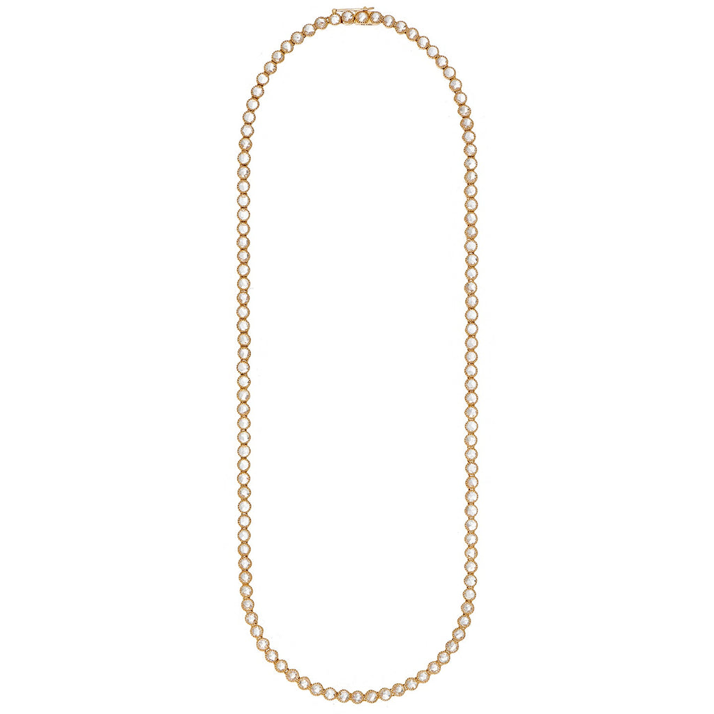 Grace White Diamond Tennis Necklace