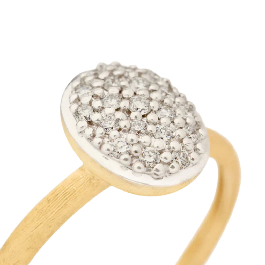 Siviglia Diamond Pavé Ring in Yellow Gold and White Gold