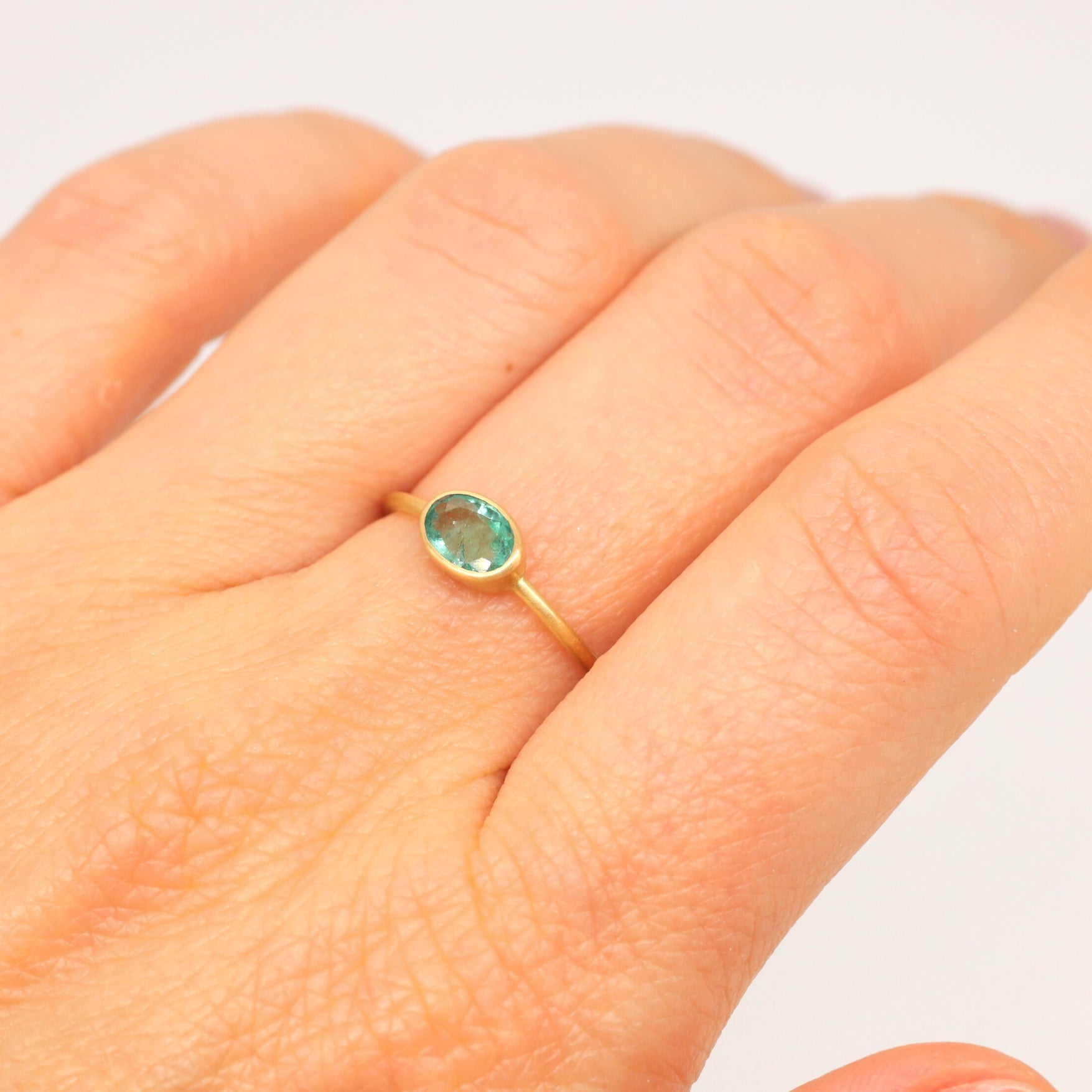 Moonstone Ring in Yellow Gold