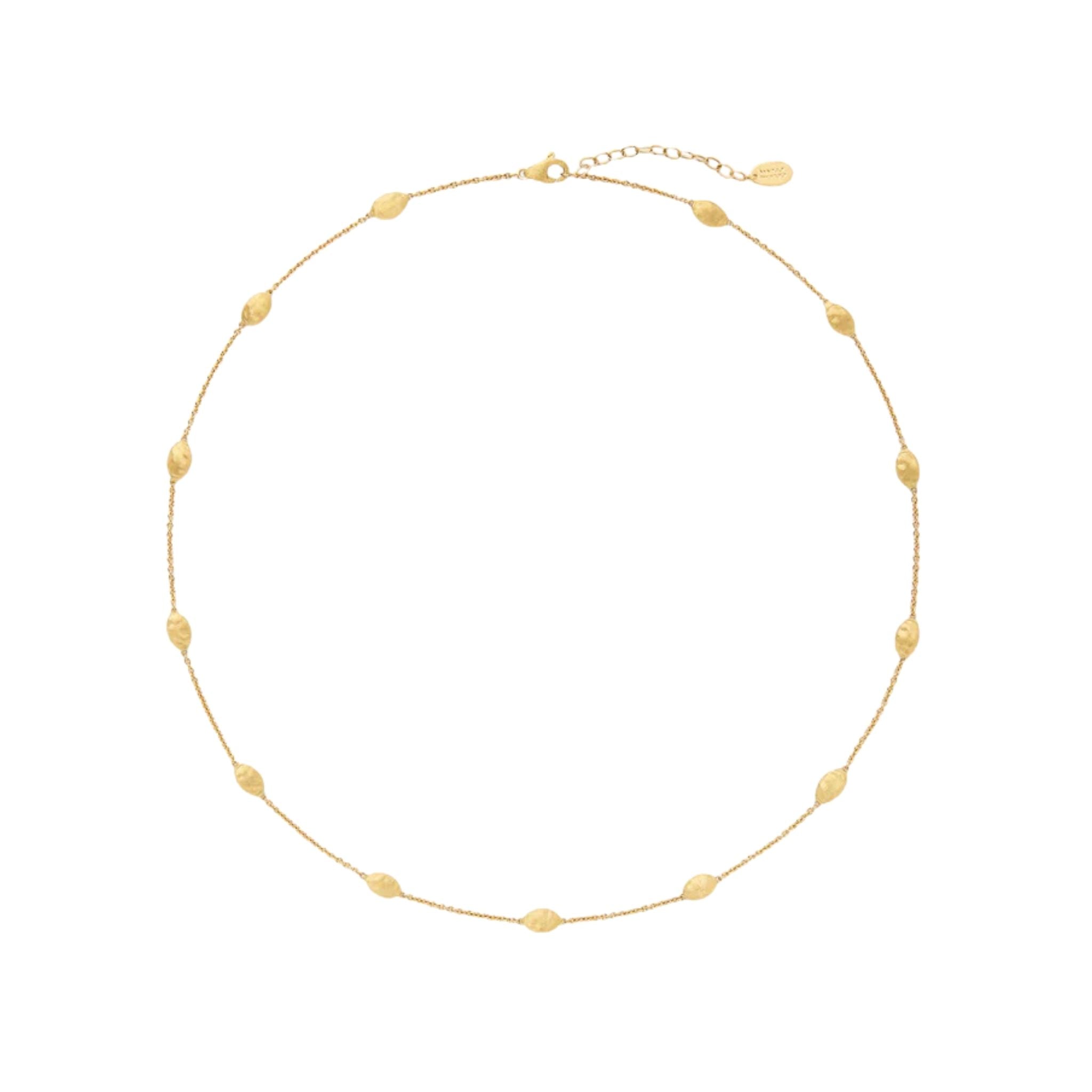 Siviglia Small Bean Short Necklace in Yellow Gold