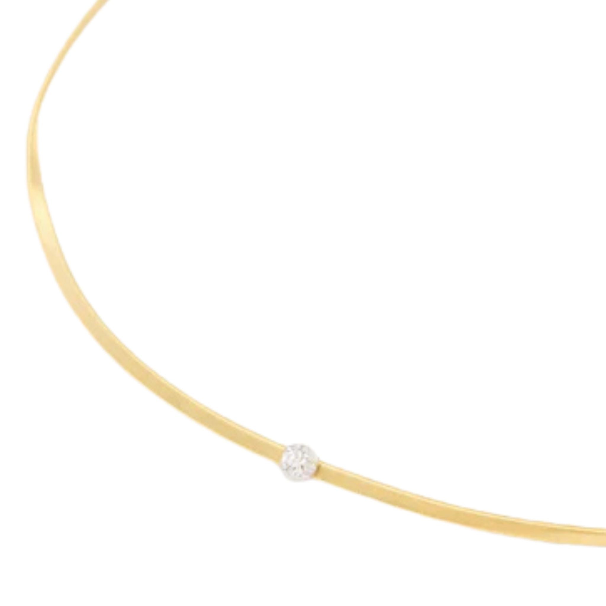 Marrakech Diamond Coil Necklace in Yellow Gold