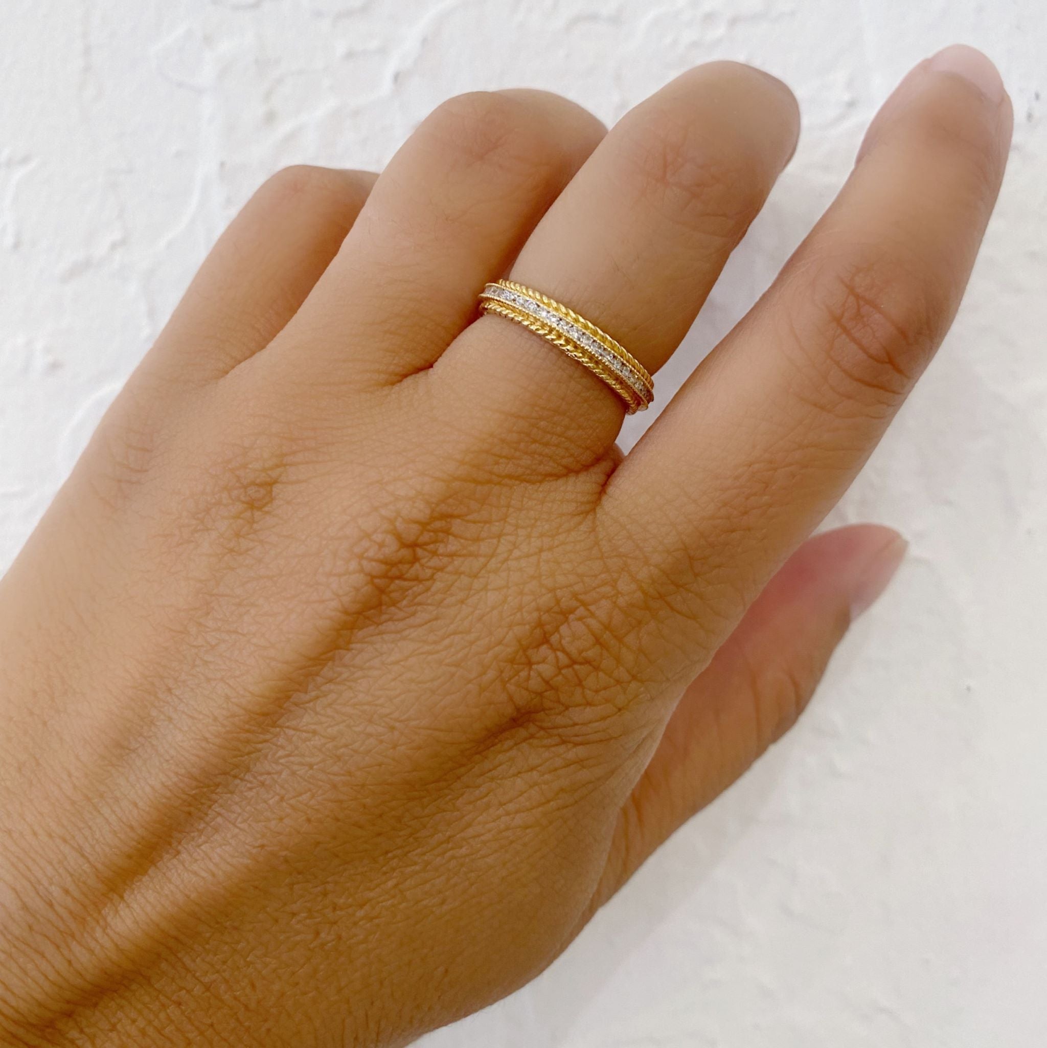 Olivia White Diamond Band