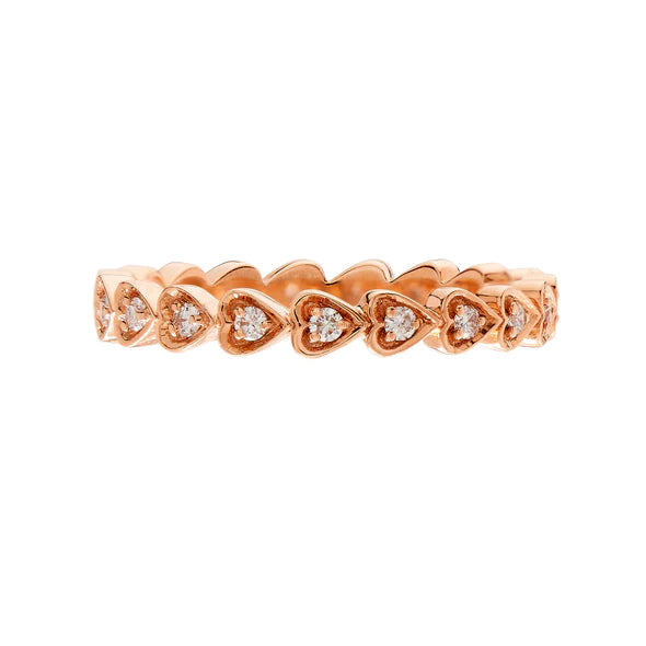 Amor Diamond Band in Rose Gold