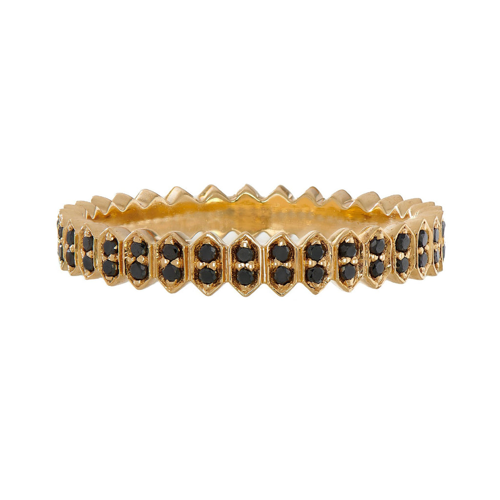 Abacus Small Black Diamond Band