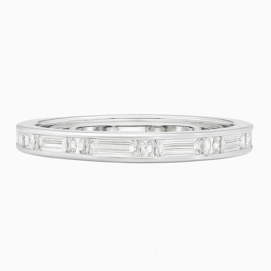 Ria Baguette and Princess Cut Diamond Band