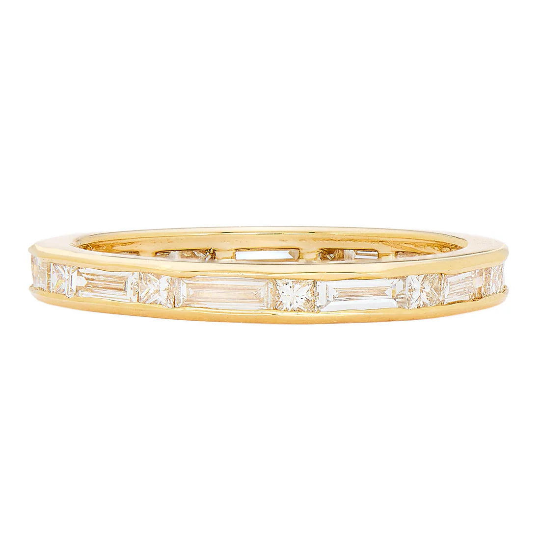 Ria Baguette and Princess Cut Diamond Band
