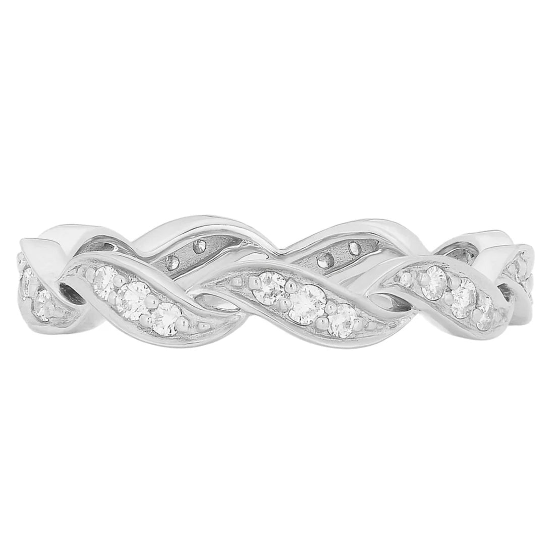 Esha White Diamond Band