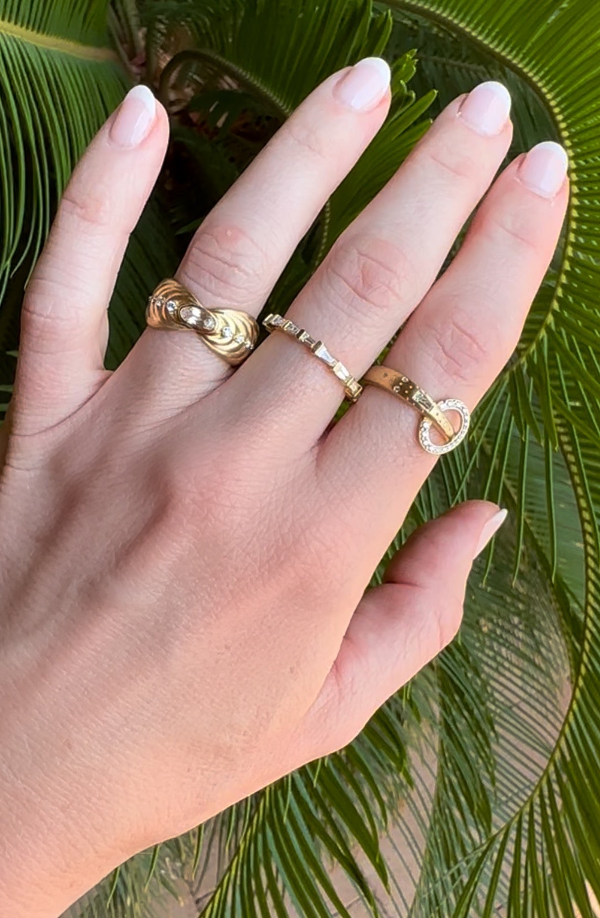 Supernova Diamond Band in Yellow Gold