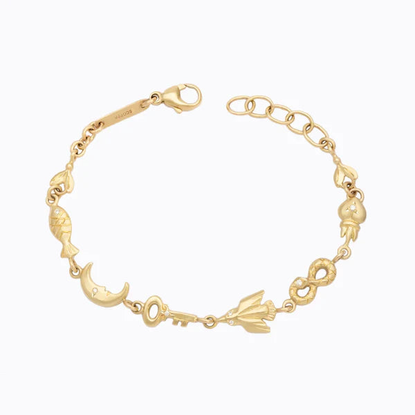 Portafortuna Bracelet in Yellow Gold