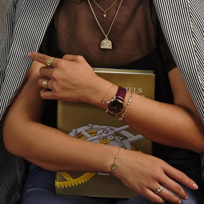 Key Amulet Bracelet in Yellow Gold