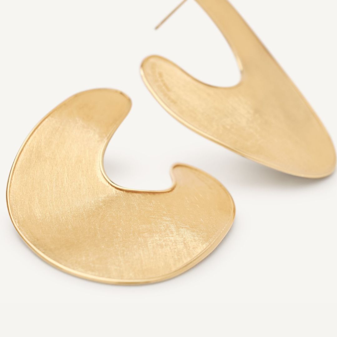 Lunaria Earrings in Yellow Gold