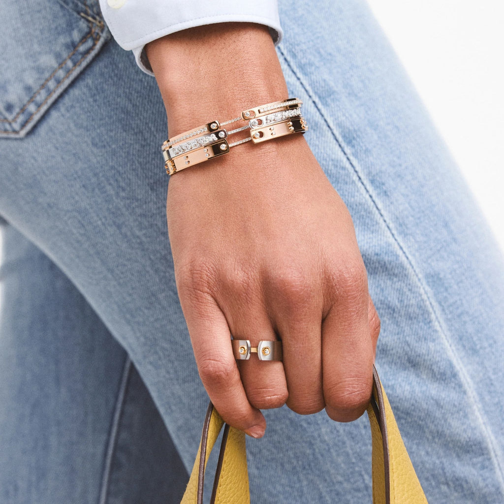 Picnic in Paris Mood Bangle in Rose Gold