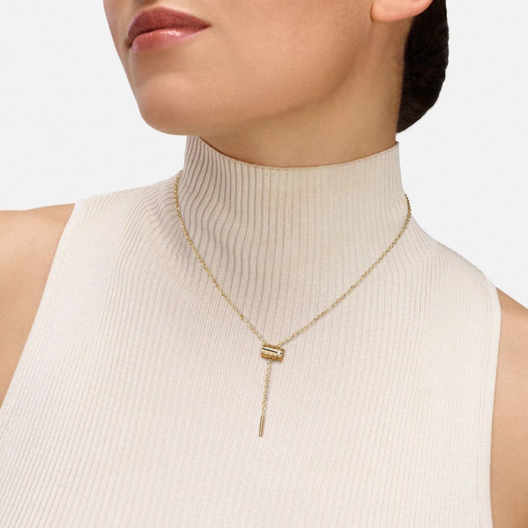 Gold Mini Latch Pendant Necklace in Yellow Gold