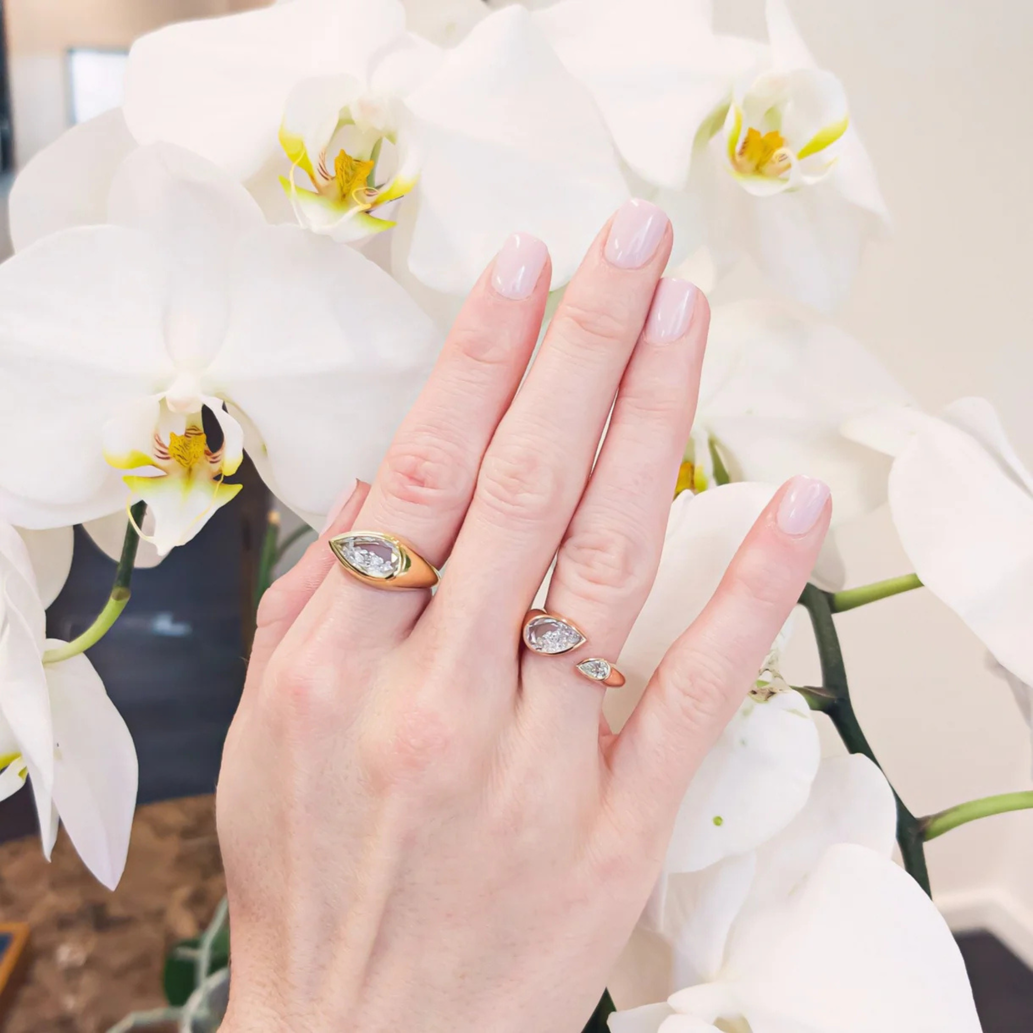 Plural Open Ring in Rose Gold